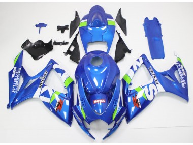 Kit Carenagem Suzuki GSXR 600 / 750 K6 2006-2007 - Azul Branco