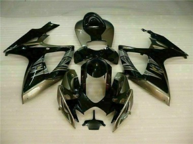 Kit Carenagem Suzuki GSXR 600 / 750 K6 2006-2007 - Preto Cinzento