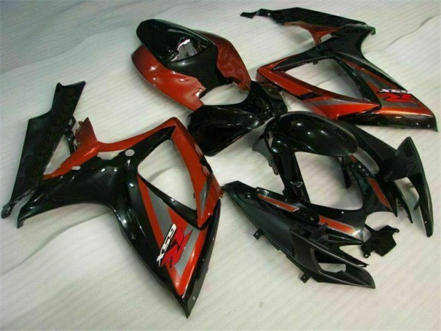 Kit Carenagem Suzuki GSXR 600 / 750 K6 2006-2007 - Preto Vermelho