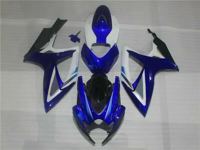 Kit Completo Carenagem Suzuki GSXR 600 / 750 K6 2006-2007 - Azul Branco