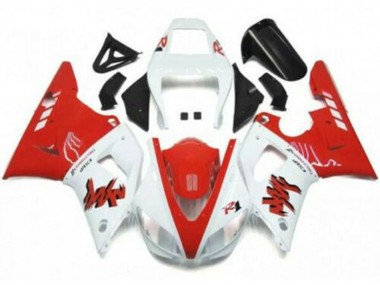 Kit Completo Carenagem Yamaha R1 1998-1999 - Vermelho Branco