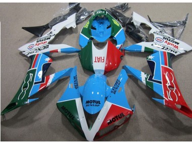 Kits Carenagem Honda CBR 1000RR 2004-2005 - Azul Vermelho Verde Motul