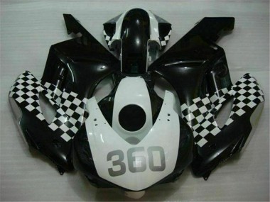 Kits Carenagem Honda CBR 1000RR 2004-2005 - Branco Preto