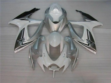 Kits Carenagem Suzuki GSXR 600 / 750 K6 2006-2007 - Branco Prata