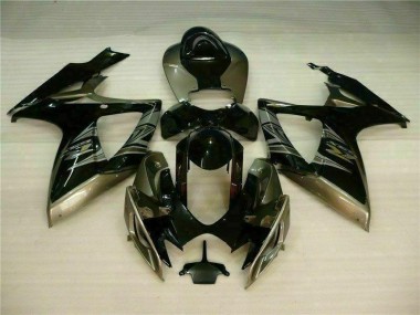 Kits Carenagem Suzuki GSXR 600 / 750 K6 2006-2007 - Preto Cinzento