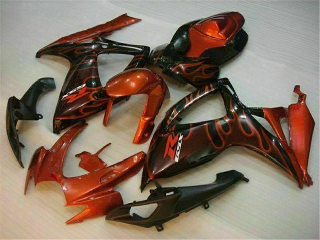 Kits Carenagem Suzuki GSXR 600 / 750 K6 2006-2007 - Vermelho