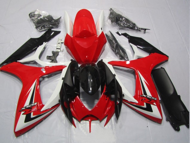 Kits Carenagem Suzuki GSXR 600 K6 2006-2007 - Preto Vermelho