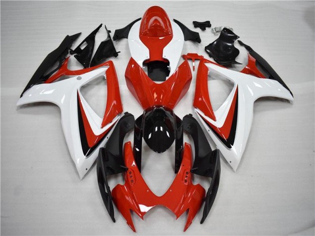 Kits Completo Carenagem Suzuki GSXR 600 / 750 K6 2006-2007 - Vermelho Preto