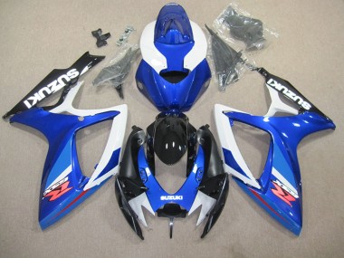 Plástico Suzuki GSXR 600 K6 2006-2007 - Azul Branco