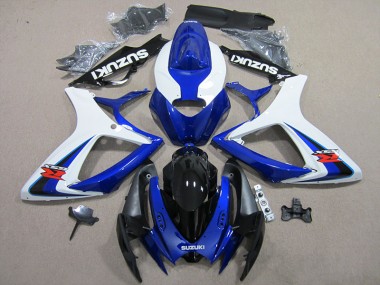 Plásticos Suzuki GSXR 600 K6 2006-2007 - Azul Branco